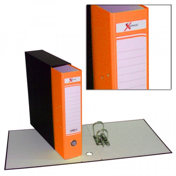 Registratore UFFICIO - f.to protocollo - 8 cm - arancio fluo